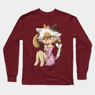 Chibi Yokai: Nekomata Long Sleeve T-Shirt